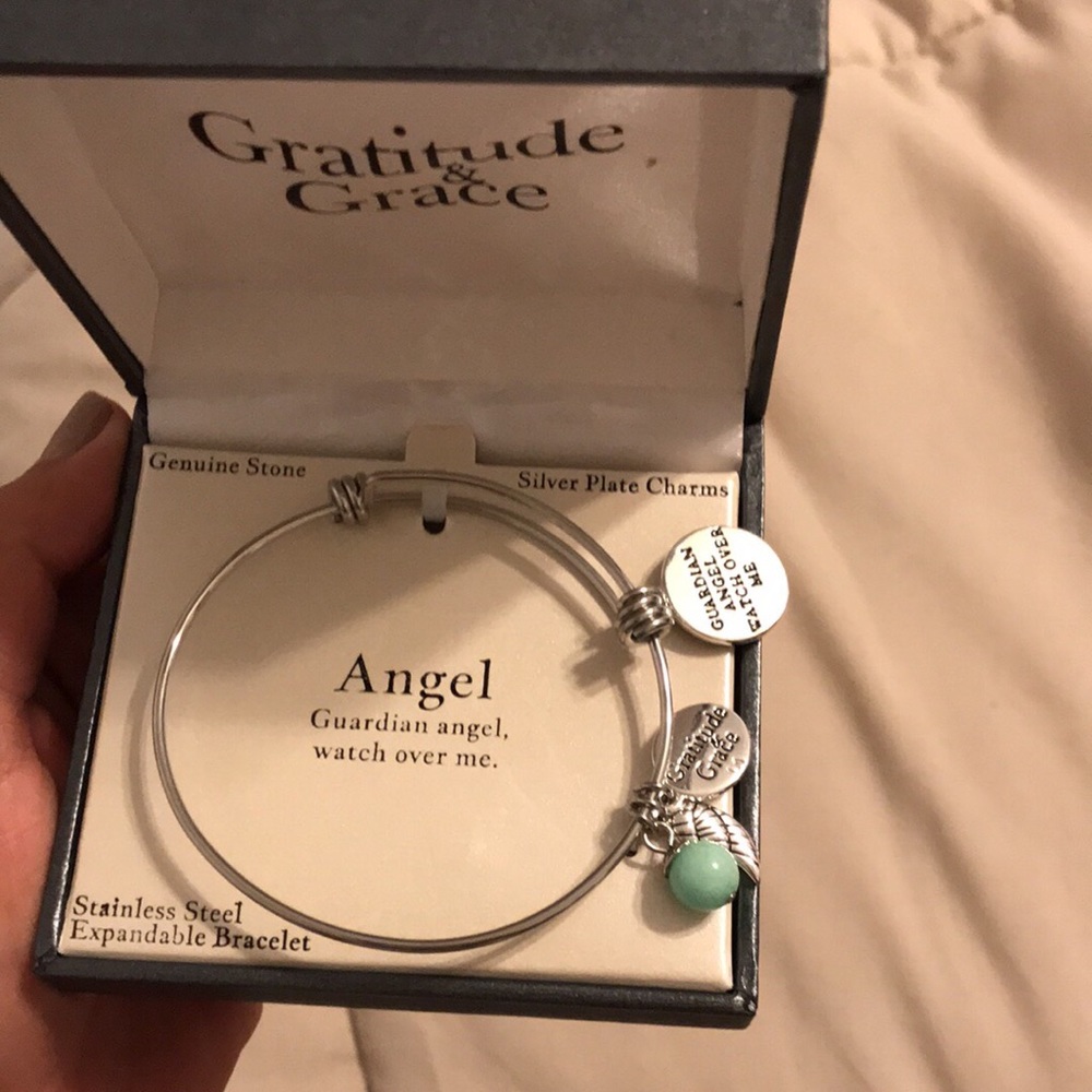 Gratitude and Grace Angel bracelet